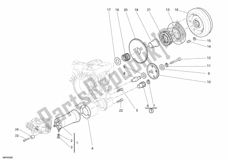 Todas las partes para Motor De Arranque de Ducati Sport ST3 S ABS 1000 2007